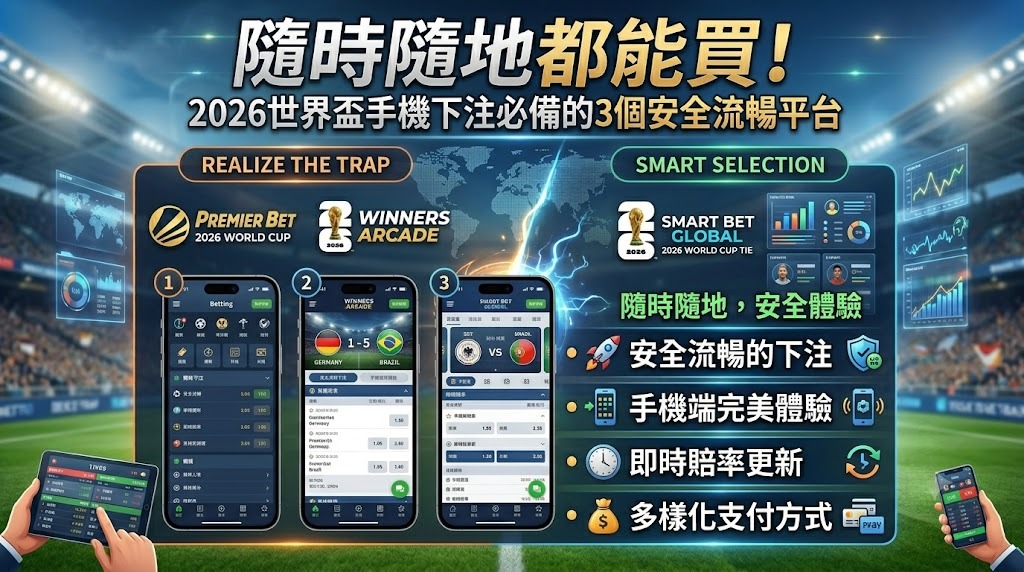2026世界盃手機下注必備的3個安全流暢平台